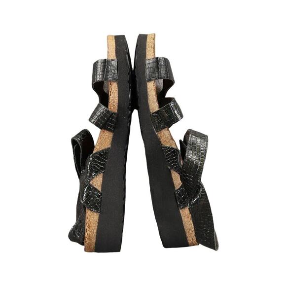 Naot Shoes Womens 40 Sandals Wedge Adjustable Leather Cork Fashion Comfort Kayla - Picture 10 of 15